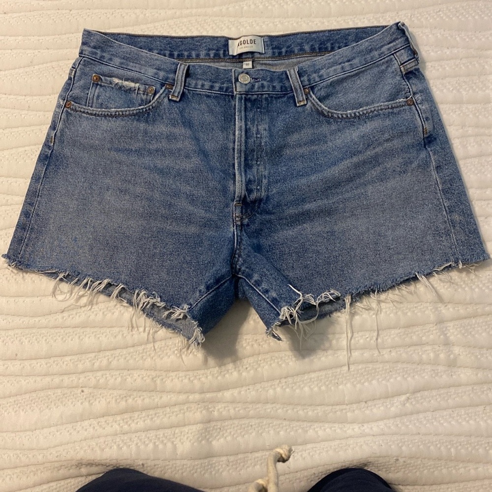 Agolde Parker Jean Shorts Vintage Cut-Off Style